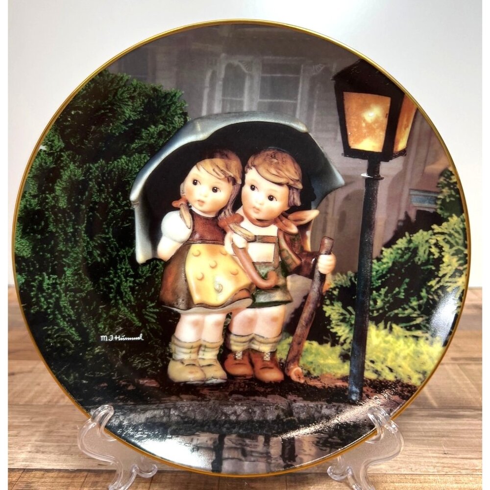 M.J. Hummel Collector Plate "Stormy Weather"  Limited Edition Decorative Plate